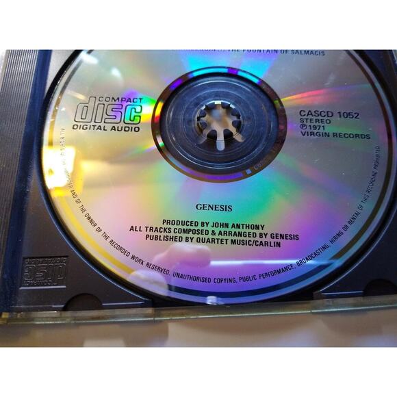 Genesis Nursery Cryme CD Early UK Edition No Barcode Japan On Booklet CASCD 1052 - Picture 3 of 4